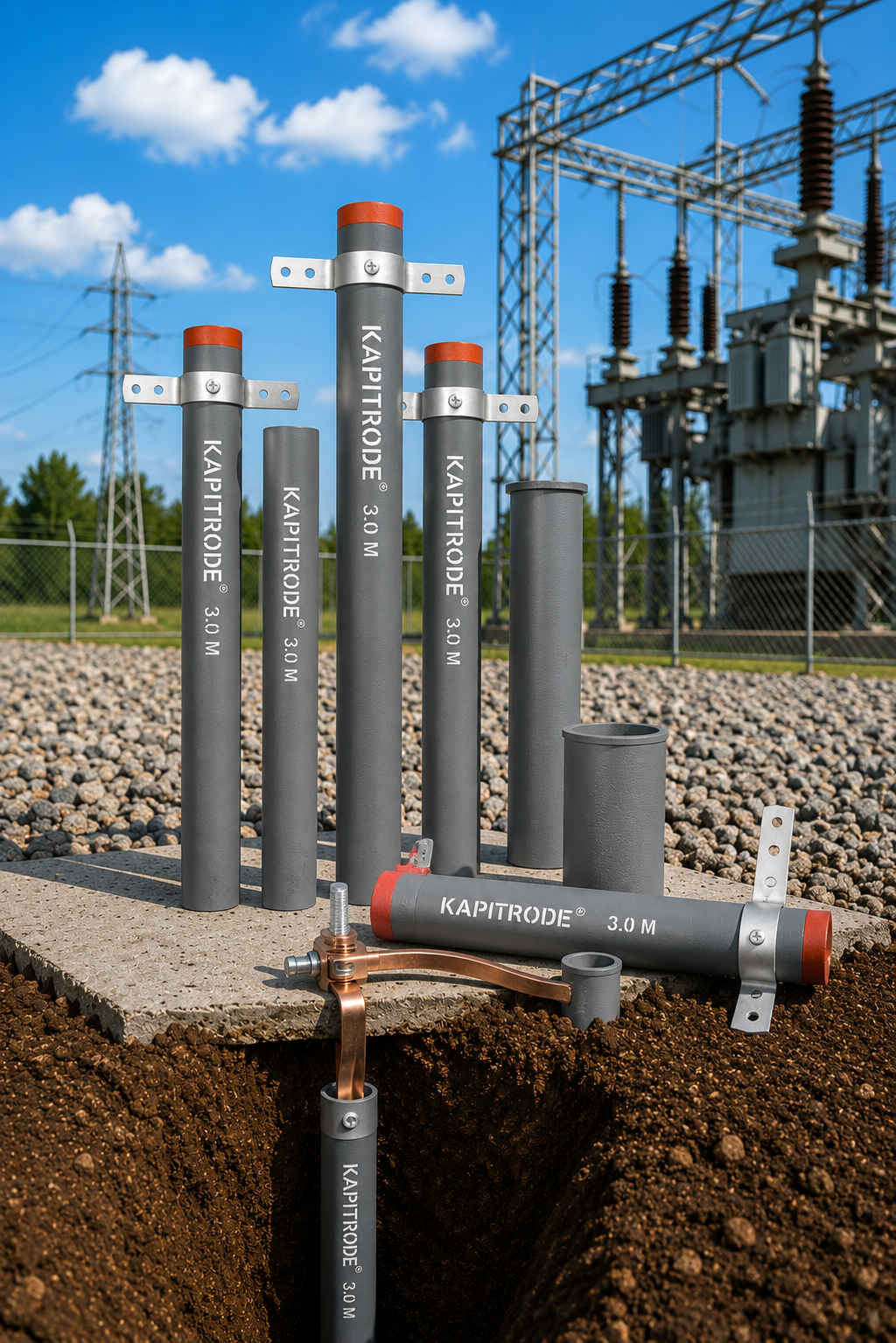 Kapitrode Earthing Electrode